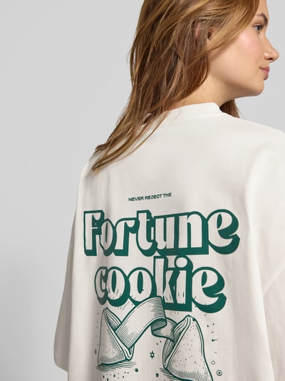 Karo Kauer Oversized T-shirt met labelprint Wit - 3