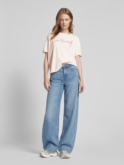 Zadig & Voltaire T-Shirt mit Statement-Print Modell 'TOMMER' Hellrosa 1