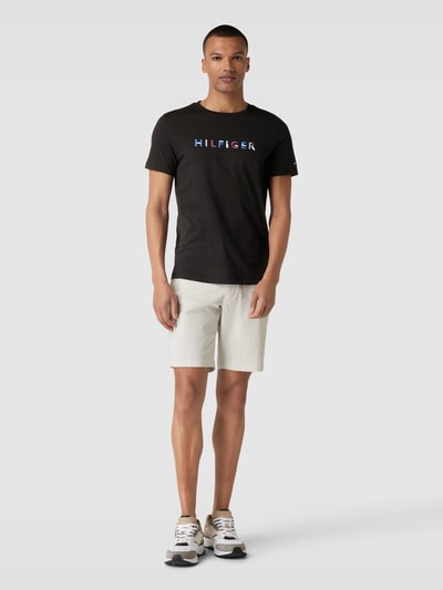 Tommy Hilfiger T-Shirt mit Label-Print Black 1