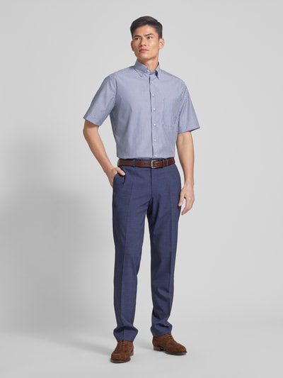 Eterna Comfort fit zakelijk overhemd met 1/2-mouwen Marineblauw - 1