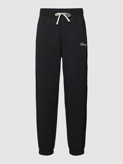 CHAMPION Sweatpants mit Label-Stitching Black 2