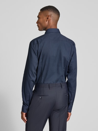 Jake*s Slim Fit Business-Hemd mit Knopfleiste Marine 5