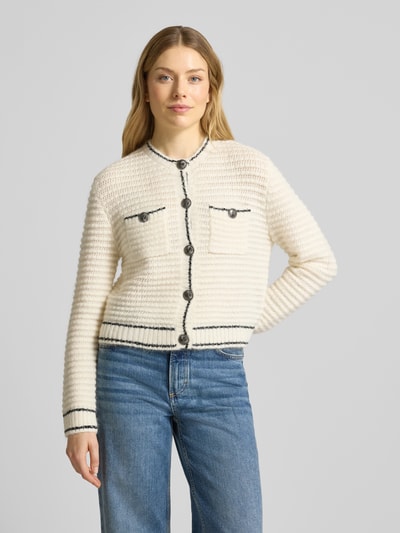 Gestuz Gebreid jack met knoopsluiting, model 'cleana' Beige - 4