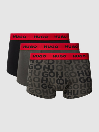 HUGO Trunks mit elastischem Label-Bund Mittelgrau 1