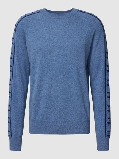 Karl Lagerfeld Gebreide pullover met kabelpatroon Blauw gemêleerd - 2