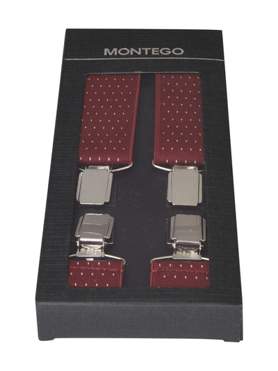 Montego Hosenträger mit Tupfenmuster Bordeaux Rot 2