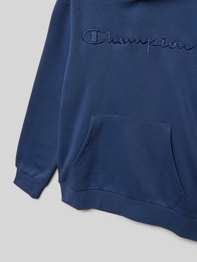 CHAMPION Hoodie mit Label-Stitching Dunkelblau 2