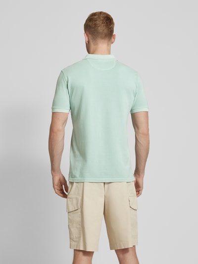 camel active Poloshirt met labelstitching Turquoise - 5