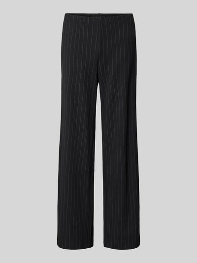 Vero Moda Relaxed fit wide leg stoffen broek met ruime pijpen, model 'BERLIN' Zwart - 2