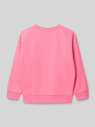 adidas Originals Sweatshirt met labelstitching Felroze - 3