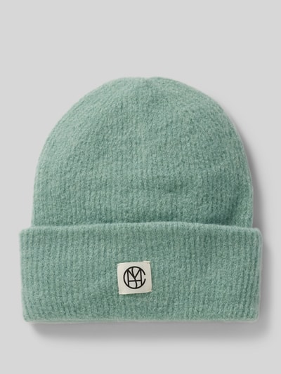 MSCH Copenhagen Czapka beanie z naszywką z logo model ‘Hope’ Miętowy melanż 1