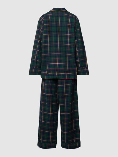 Polo Ralph Lauren Pyjama mit Tartan-Karo und Knopfleiste Dunkelgruen 3