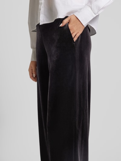 Christian Berg Woman Wide Leg Stoffhose mit elastischem Bund Black 3