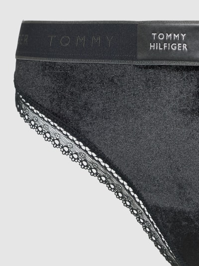 TOMMY HILFIGER String mit elastischem Logo-Bund Black 2