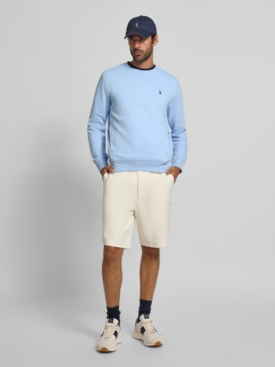 Polo Ralph Lauren Sweatshirt met ribboorden Lichtblauw - 1