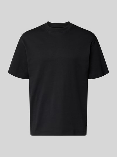 Produktfoto, schwarzes Herren T-Shirt mit Rundhalsausschnitt Modell 'EURBAN EDGE' von Jack & Jones aus Reine Baumwolle, Modern Fit.