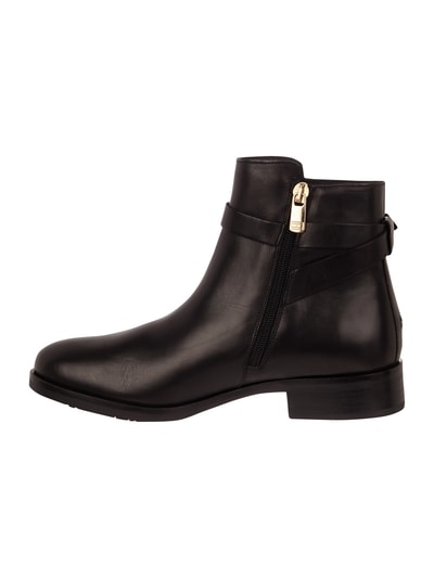 Tommy Hilfiger Lederboots mit Logo-Applikation am Schaft Black 4