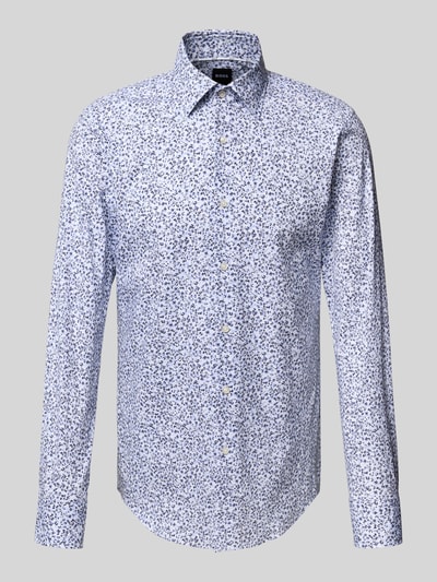 BOSS Slim Fit Hemd aus Baumwoll-Mix Bleu 2
