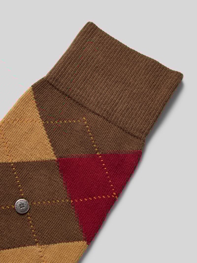 Burlington Sokken met labeldetails Donkerbruin - 2