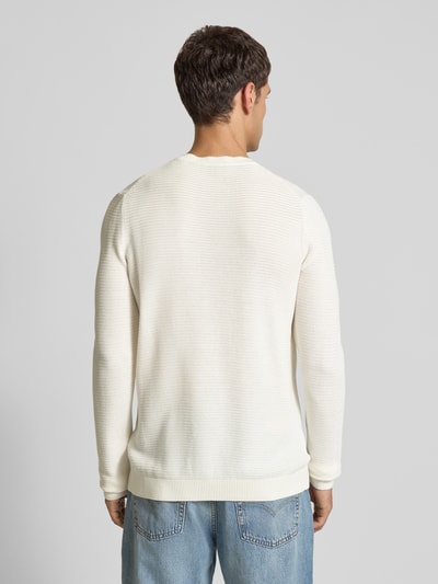 JOOP! COLLECTION Gebreide pullover met ronde hals Beige - 5