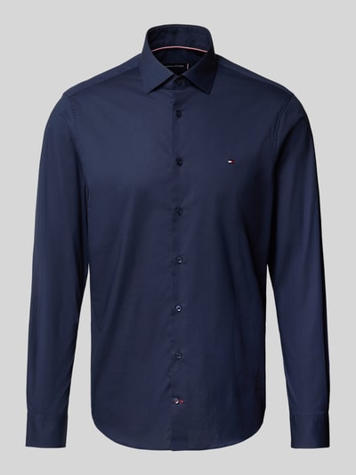 Tommy Hilfiger Tailored Slim fit zakelijk overhemd van katoenmix Bleu - 2