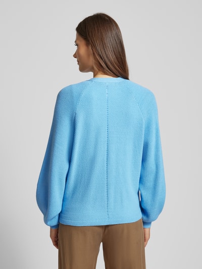 ICHI Strickcardigan mit Strukturmuster Modell 'BOSTON' Ocean 5