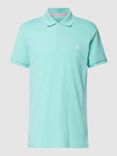 Polo Ralph Lauren Tailored Fit Poloshirt mit Label-Stitching Mint 2