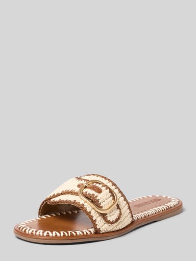 Steve Madden Slides in Flecht-Optik Modell 'Seabreeze' Offwhite 1