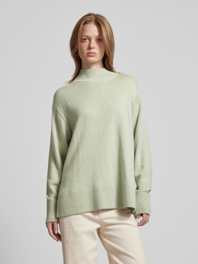 Someday Gebreide pullover met opstaande kraag, model 'Tahila' Mintgroen - 4