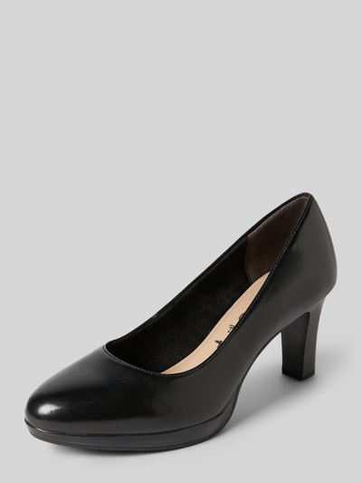 Tamaris Pumps van echt leer Zwart - 1