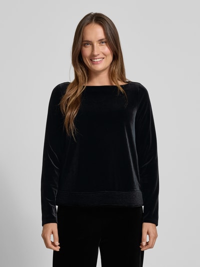 Emporio Armani Longsleeve mit U-Boot-Ausschnitt Black 4