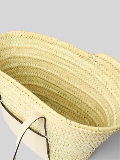 Abro Shopper mit Label-Detail Modell 'GEMMA' Ecru 5