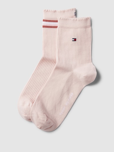 Tommy Hilfiger Socken in Ripp-Optik im 2er-Pack Rose 1