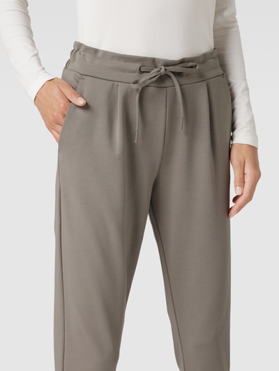 ICHI Sweatpants met tunnelkoord, model 'KATE' Leem - 3