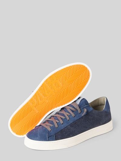 P448 Sneakers met vetersluiting, model 'Jack' Marineblauw - 4