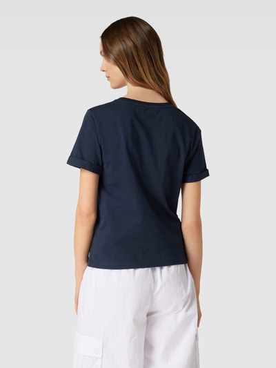 Pepe Jeans T-shirt met vaste mouwomslagen, model 'GOLDIE' Marineblauw - 5