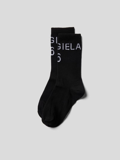MM6 Maison Margiela Socken mit Brand-Print Schwarz 1