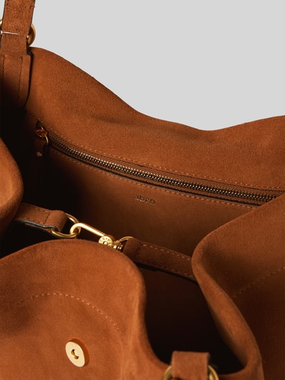 Abro Ledertasche mit Reißverschlussfach innen Modell 'TEMI' Camel 5