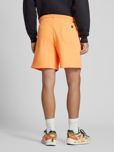 Alpha Industries Regular fit sweatshorts met labelpatch, model 'ALPHA ESSENTIALS' Oranje - 5