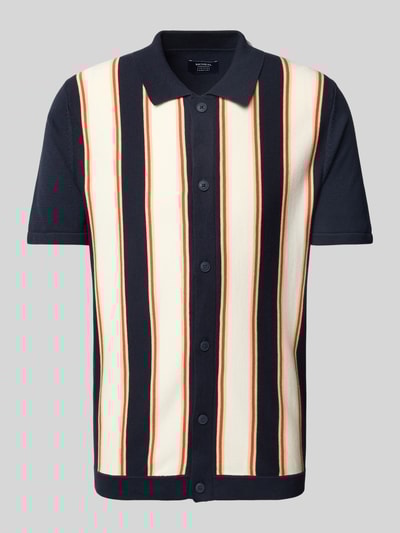 MCNEAL Regular Fit Freizeithemd mit Polokragen Dunkelblau 2