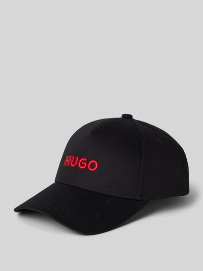 HUGO Basecap mit Label-Stitching Modell 'Jude' Black 1