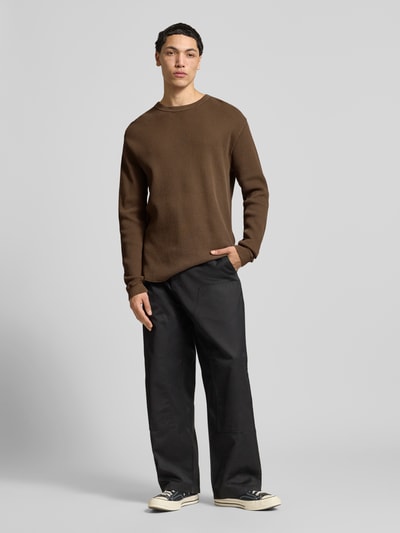 Levi's® Koszulka termiczna z długim rękawem o kroju relaxed fit z czystej bawełny Jasnobrązowy 1
