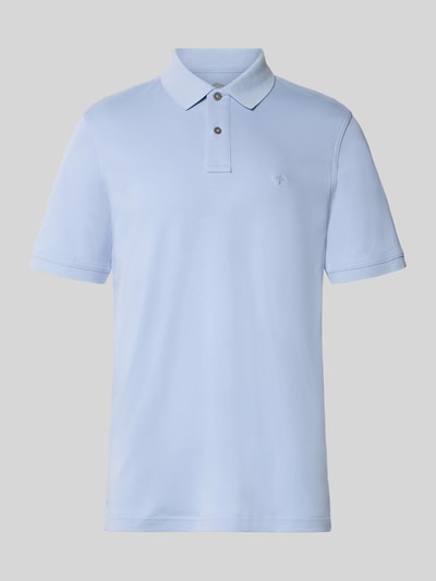 Fynch-Hatton Regular Fit Poloshirt mit Logo-Stitching Hellblau 2