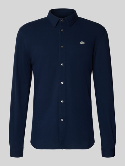 Lacoste Slim Fit Freizeithemd aus reiner Baumwolle Blau 2