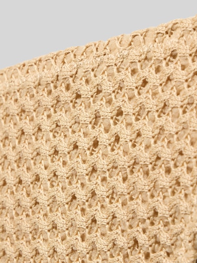 Produktfoto, Bikini-Slip mit Strukturmuster von Jake*s Casual in Beige, grob gestrickte Textur, Material-Mix mit Stretch-Anteil, elastischer Bund