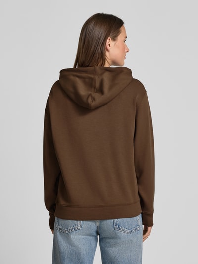 MSCH Copenhagen Hoodie aus Viskose-Mix mit Eingrifftaschen Modell 'IMA' Dunkelbraun 5