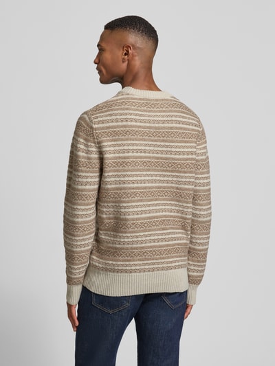 MAERZ Muenchen Gebreide pullover met ribboorden Offwhite - 5