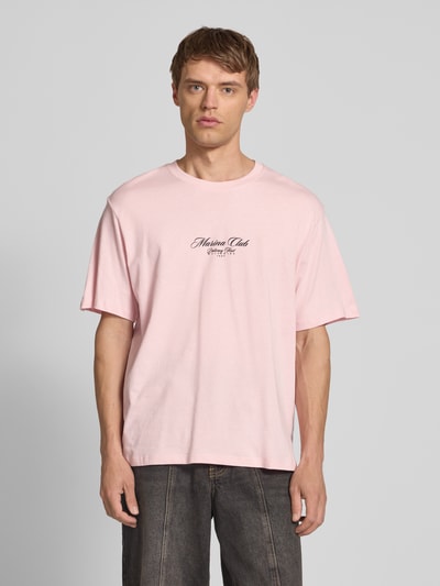 Jack & Jones T-Shirt mit Label-Print Modell 'MARINA' Rosa 4