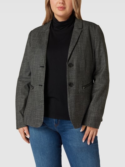 Betty Barclay Blazer mit Hahnentrittmuster Dunkelgrau 6