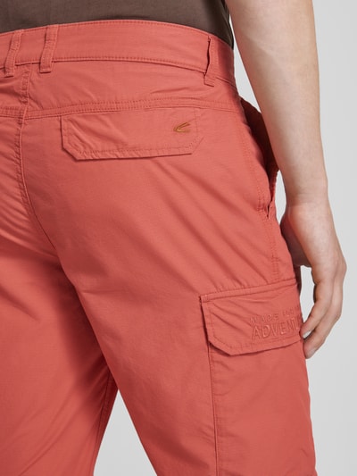 camel active Cargoshorts mit aufgesetzten Taschen Rot 3